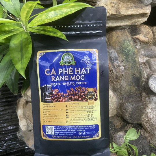 Cà phê hạt rang mộc Robusta